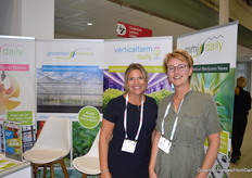 Eelkje Pulley of HortiDaily and Marianne Haas of Hortiware.